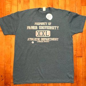 ANIMAL HOUSE FABER UNIVERSITY GYM MENS SHIRT "NWT